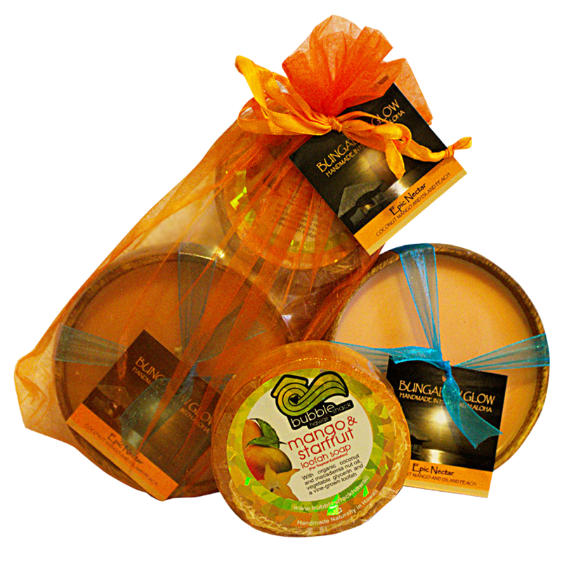 Epic Nectar Loofah Lather/Soy Poi Candle Gift Set