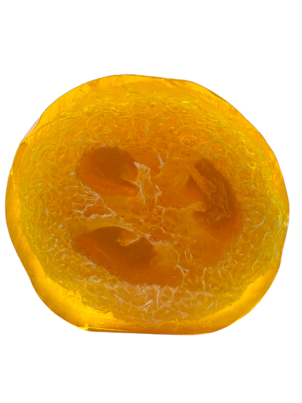 MADE IN HAWAII. Coconut Sunrise Premium Organics Coconut Butter Sticker Loofah Soap