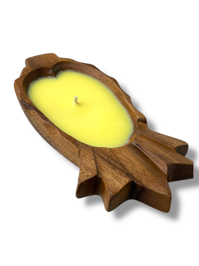 MADE IN HAWAII. Juicy Pineapple Pineapple Shaped Candles