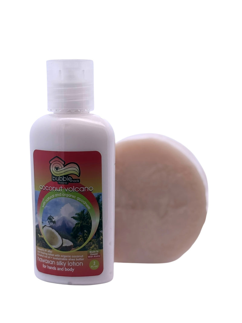 Coconut Volcano Mini Lotion and Loofah Soap Gift Set