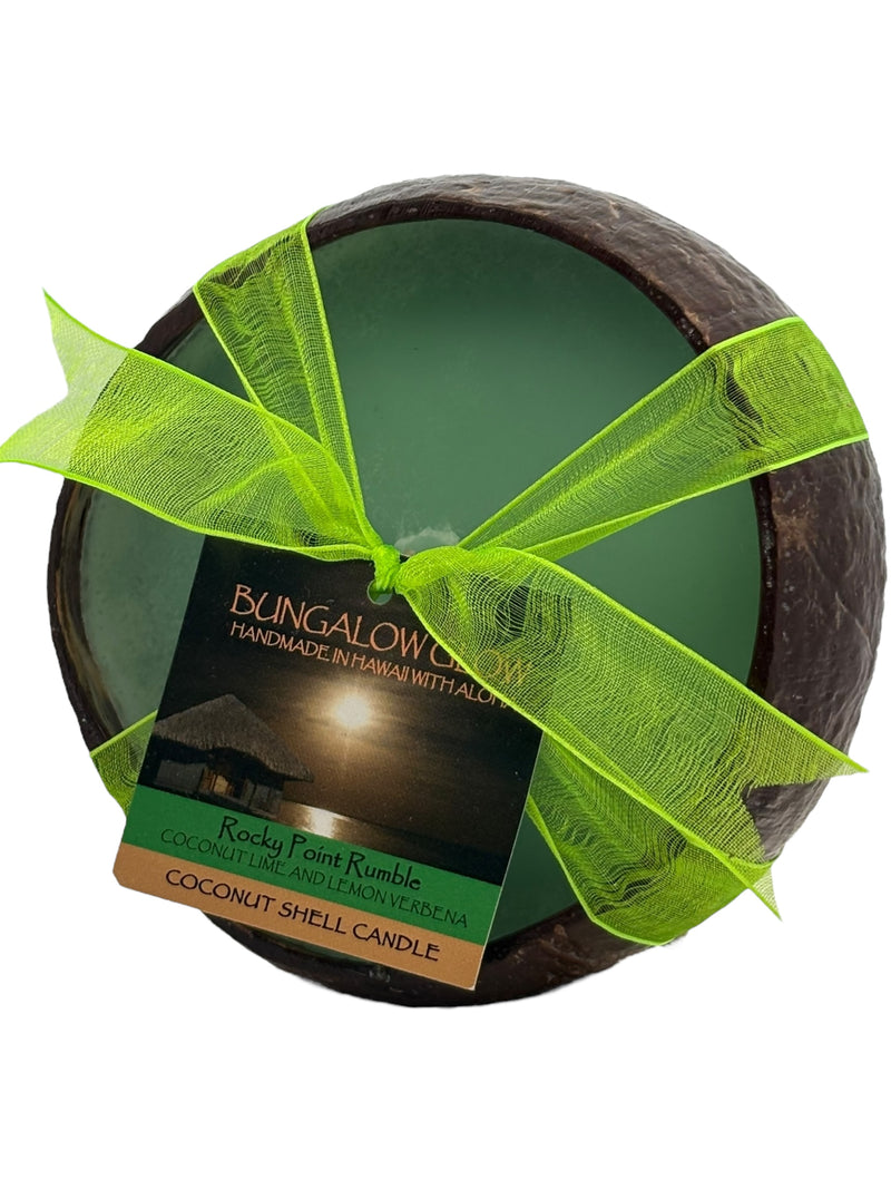 Rocky Point Rumble Coconut Shell Candle