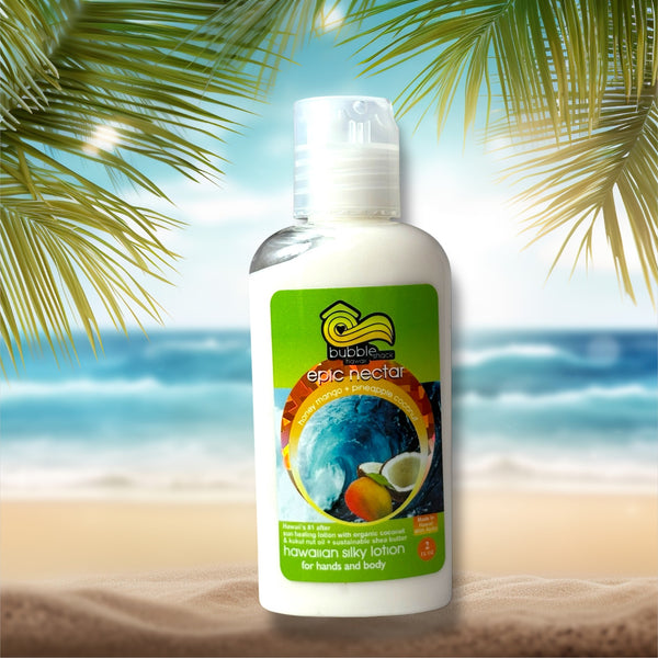 MADE IN HAWAII, Epic Nectar Kukui + Shea Hawaiian Silky Lotion 2oz.