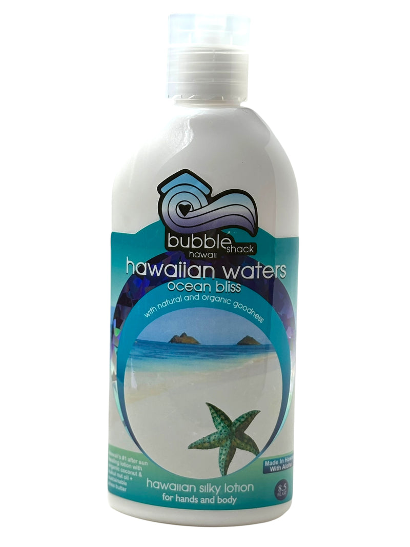 MADE IN HAWAII, Hawaiian Waters Ocean Bliss Kukui + Shea Hawaiian Silky Lotion 8.5oz.