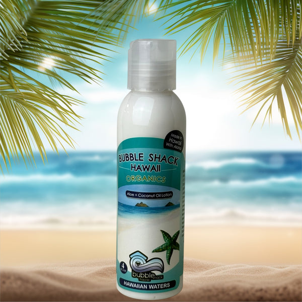 MADE IN HAWAII.Hawaiian Waters Ocean Bliss Kukui + Shea Hawaiian Silky Lotion 4oz