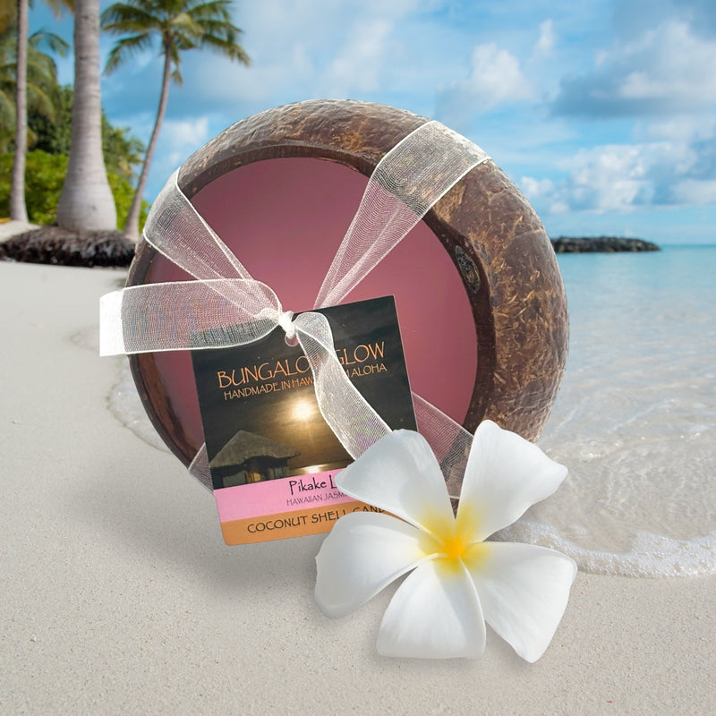 Pikake Lei Coconut Shell Soy Candle