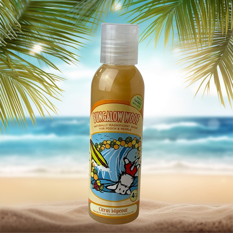 MADE IN HAWAII, Citrus Wipeout Naturally Magnificent Wash for Dogs 4oz