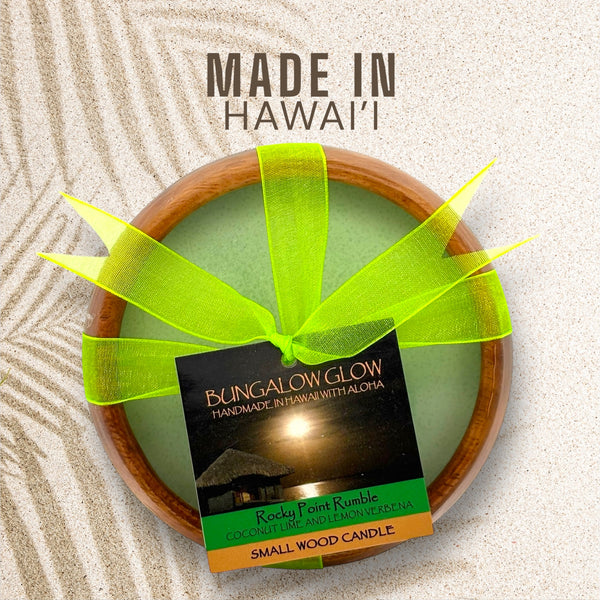 MADE IN HAWAII, Rocky Point Rumble Soy Poi Bowl Candle