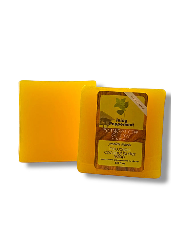 Juicy Peppermint Premium Organics Hawaiian Coconut Butter Soap