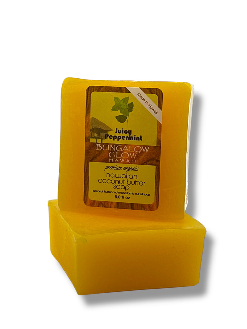 Juicy Peppermint Premium Organics Hawaiian Coconut Butter Soap
