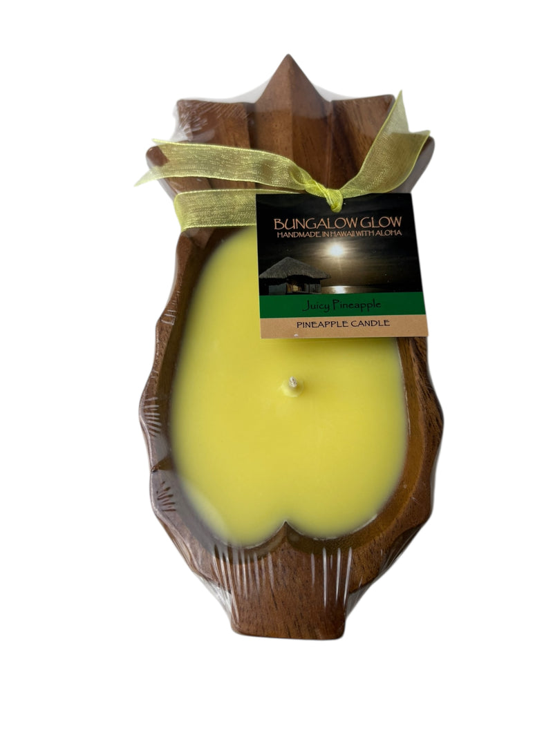 MADE IN HAWAII. Juicy Pineapple Pineapple Shaped Candles