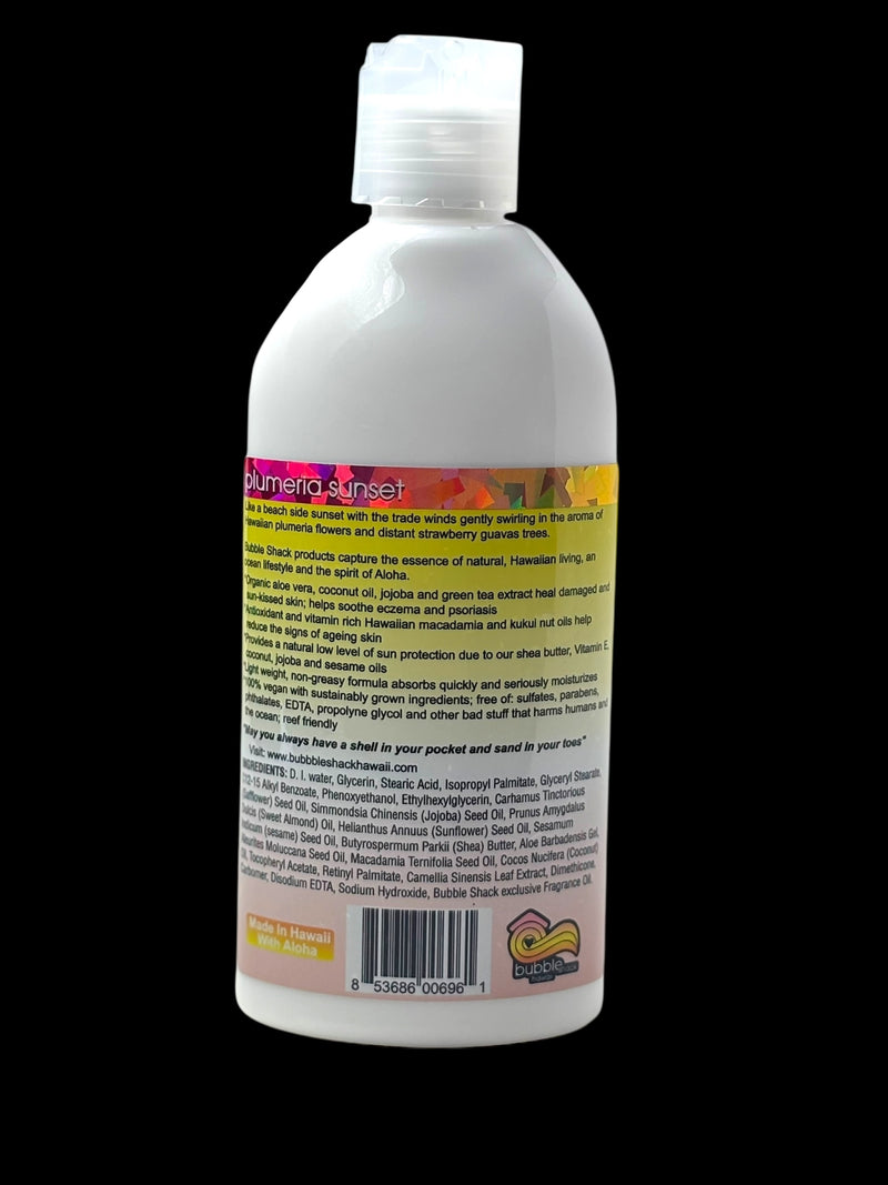 MADE IN HAWAII, Plumeria Sunset Kukui + Shea Hawaiian Silky Lotion 8.5oz.