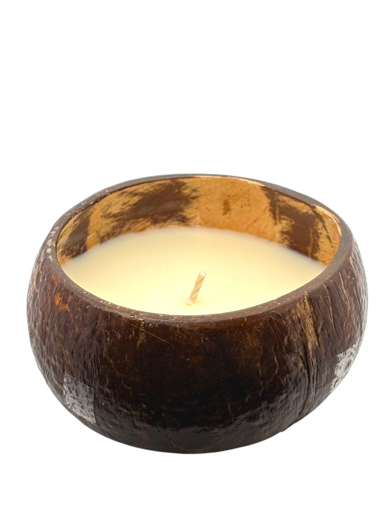 Tuba Rose aka: Tuberose Coconut Shell Soy Candle