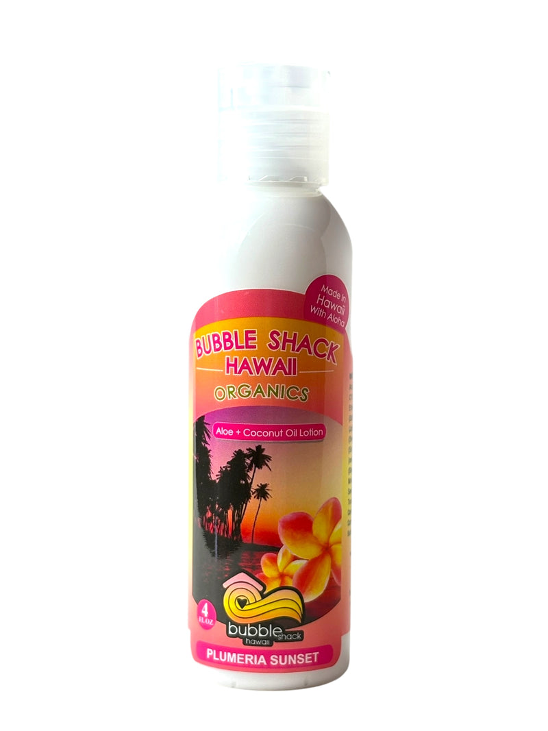 MADE IN HAWAII, Plumeria Sunset Kukui + Shea Hawaiian Silky Lotion 4oz.