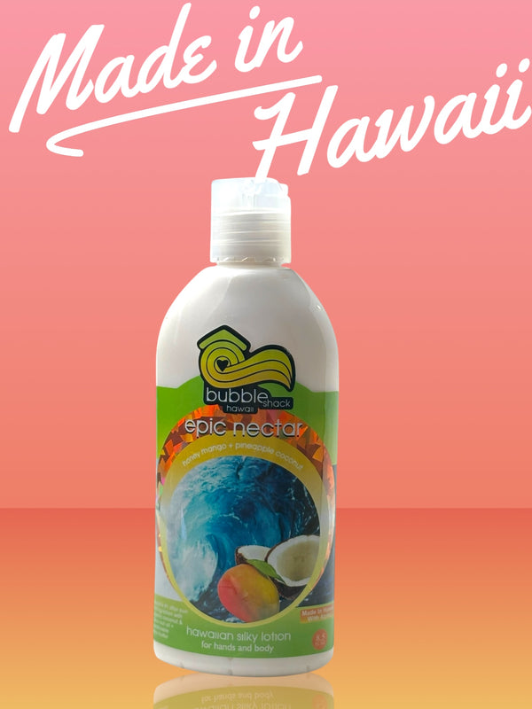 MADE IN HAWAII, Epic Nectar Kukui + Shea Hawaiian Silky Lotion 8.5oz.