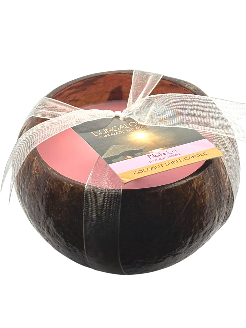 Pikake Lei Coconut Shell Soy Candle