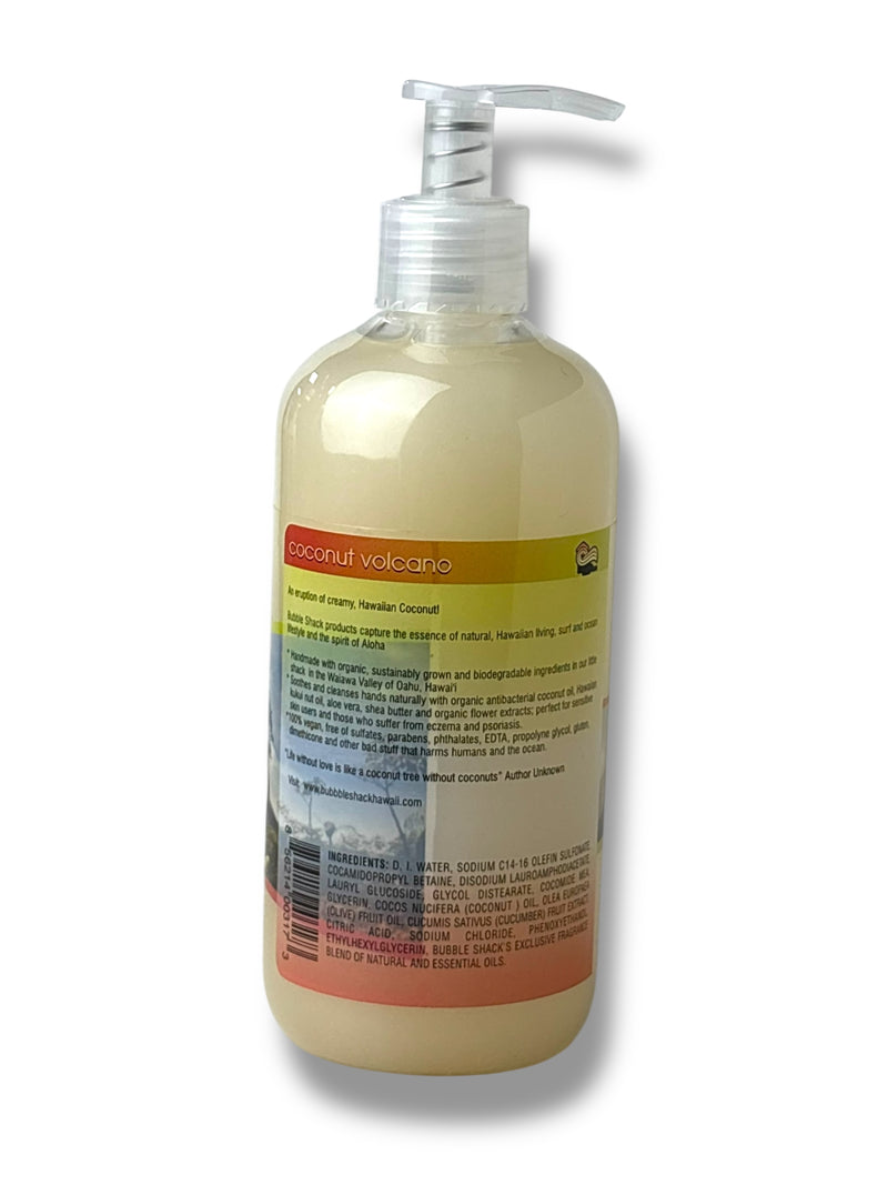 MADE IN HAWAII. Coconut Volcano Hand Soap 12oz