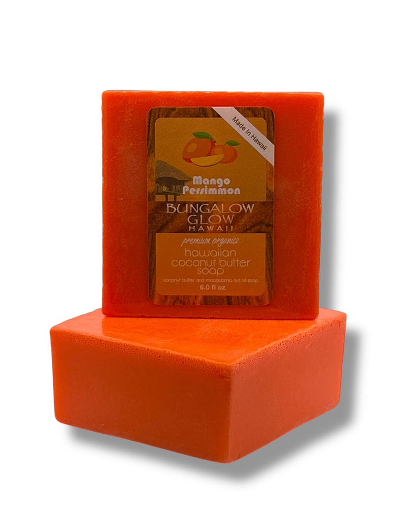 MADE IN HAWAII.Mango Persimmon Premium Organics Hawaiian Coconut Butter Soap