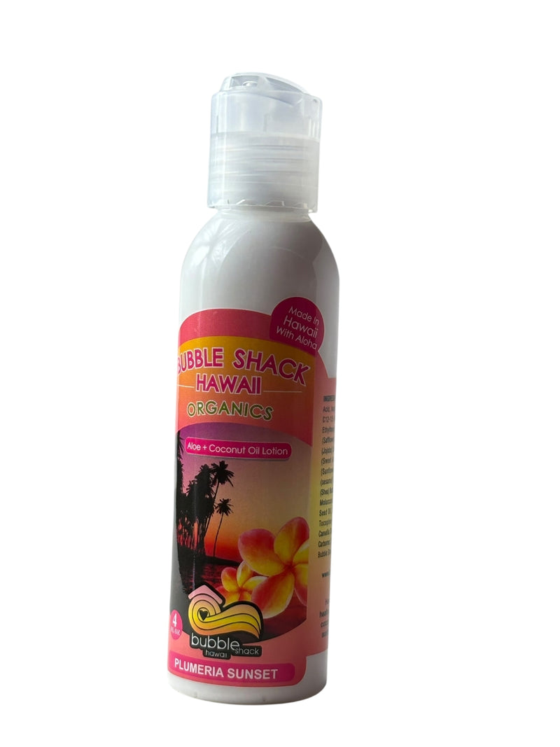 MADE IN HAWAII, Plumeria Sunset Kukui + Shea Hawaiian Silky Lotion 4oz.