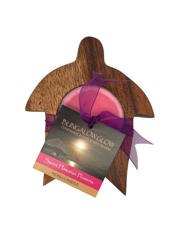 MADE IN HAWAII.Sweet Hawaiian Plumeria Hawaiian Honu Candle