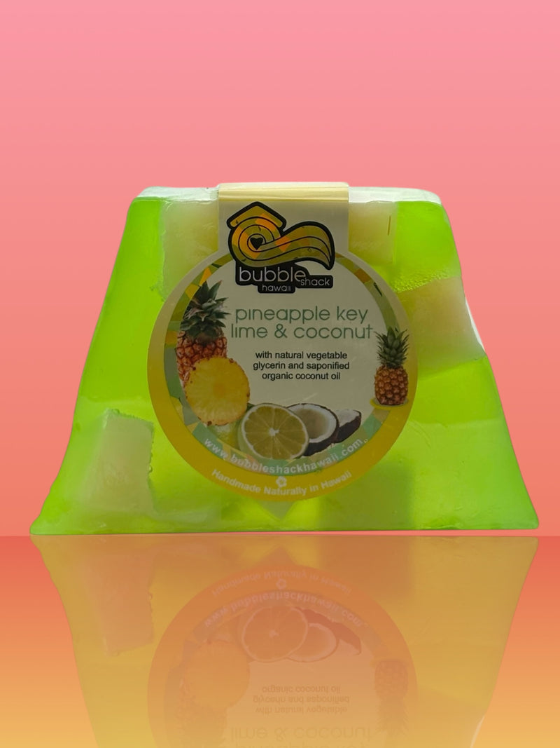 MADE IN HAWAII. Pineapple Key Lime & Coconut Chunk Soap
