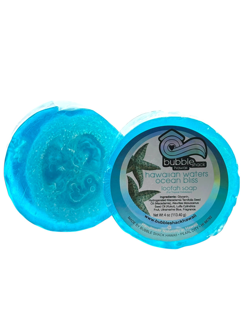 MADE IN HAWAII. Hawaiian Waters Ocean Bliss Loofah Soap