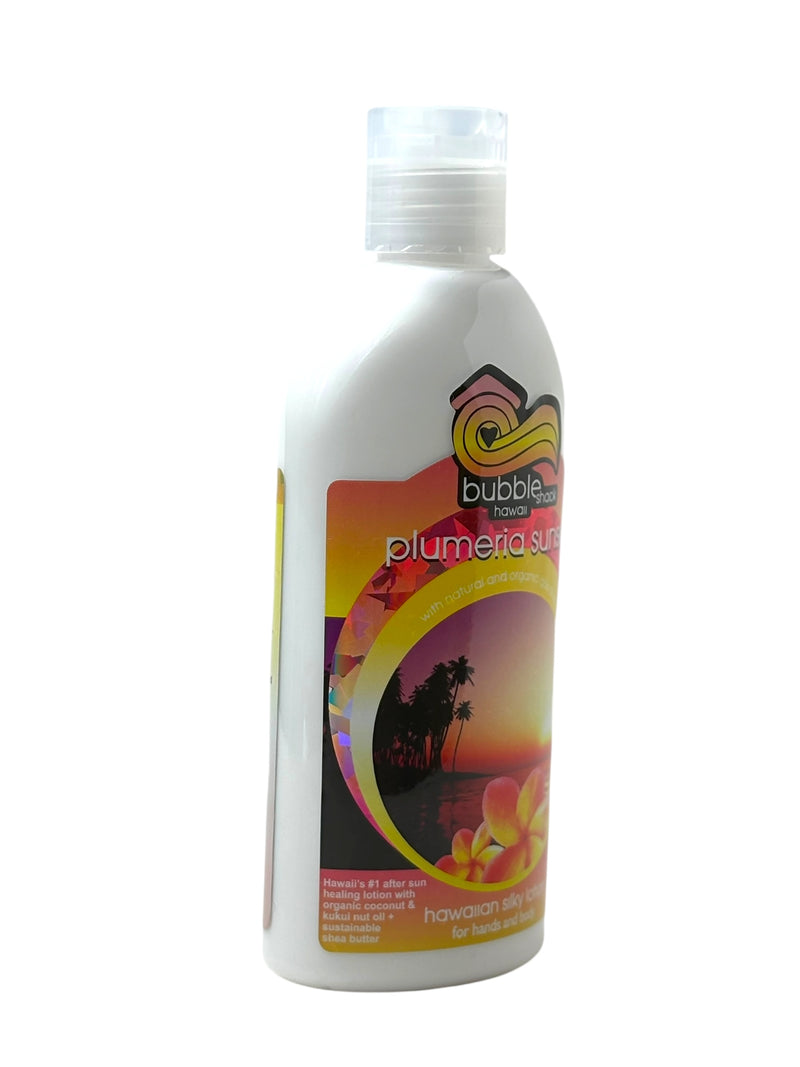 MADE IN HAWAII, Plumeria Sunset Kukui + Shea Hawaiian Silky Lotion 8.5oz.