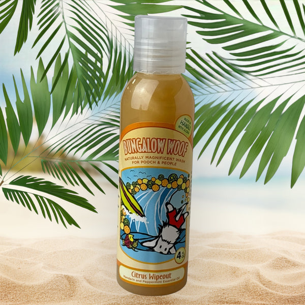 MADE IN HAWAII. Citrus Wipeout Naturally Magnificent Wash for Dogs 4oz