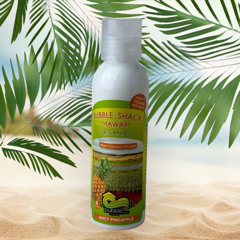 MADE IN HAWAII. Juicy Pineapple Kukui + Shea Hawaiian Silky Lotion 4oz