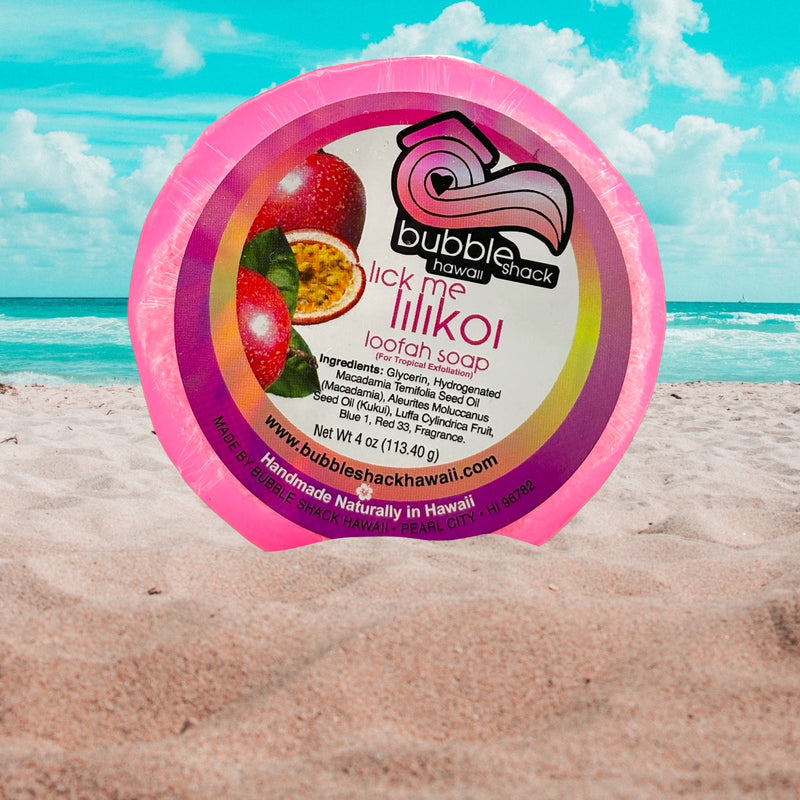 MADE IN HAWAII. Lick Me Lilikoi Loofah Soap