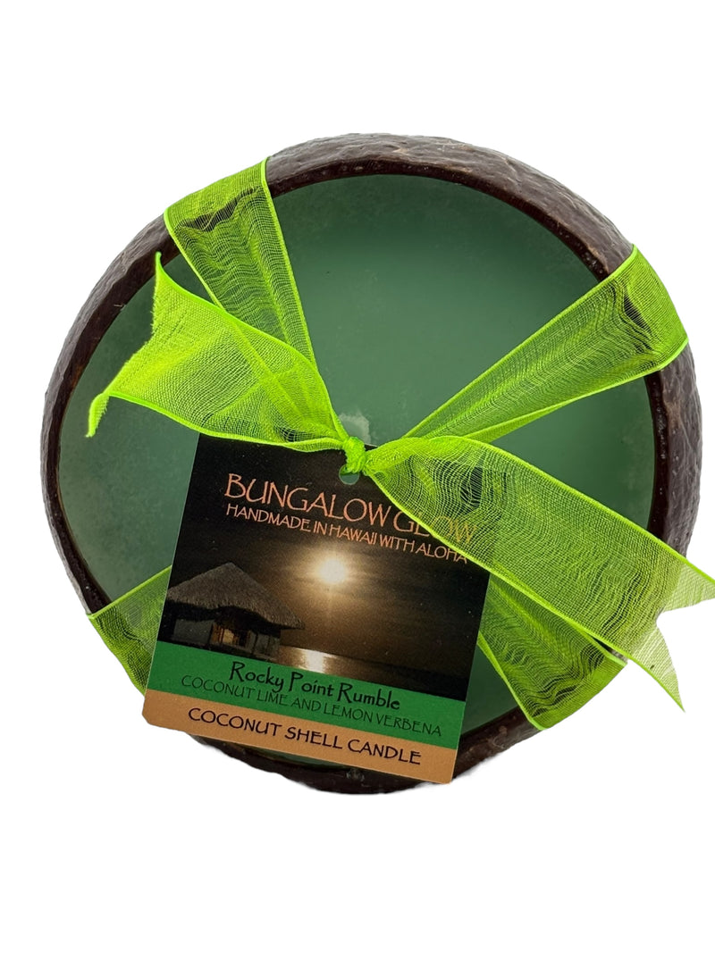 Rocky Point Rumble Coconut Shell Candle