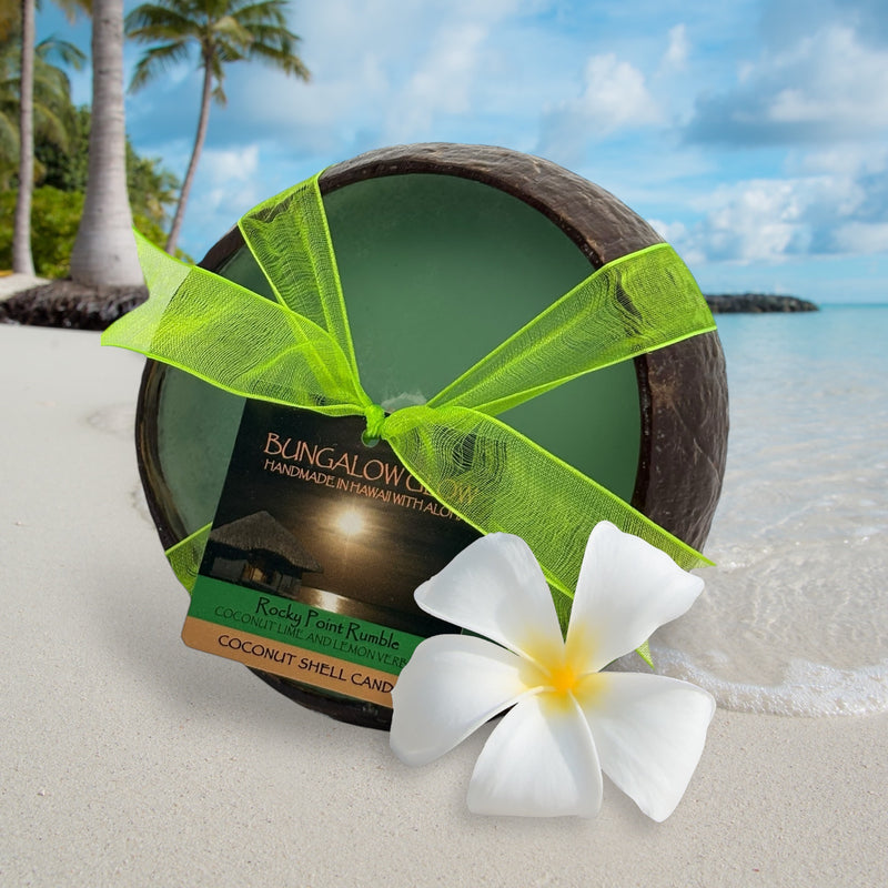 Rocky Point Rumble Coconut Shell Candle