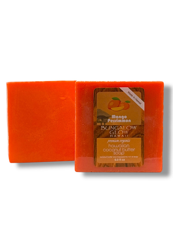 MADE IN HAWAII.Mango Persimmon Premium Organics Hawaiian Coconut Butter Soap