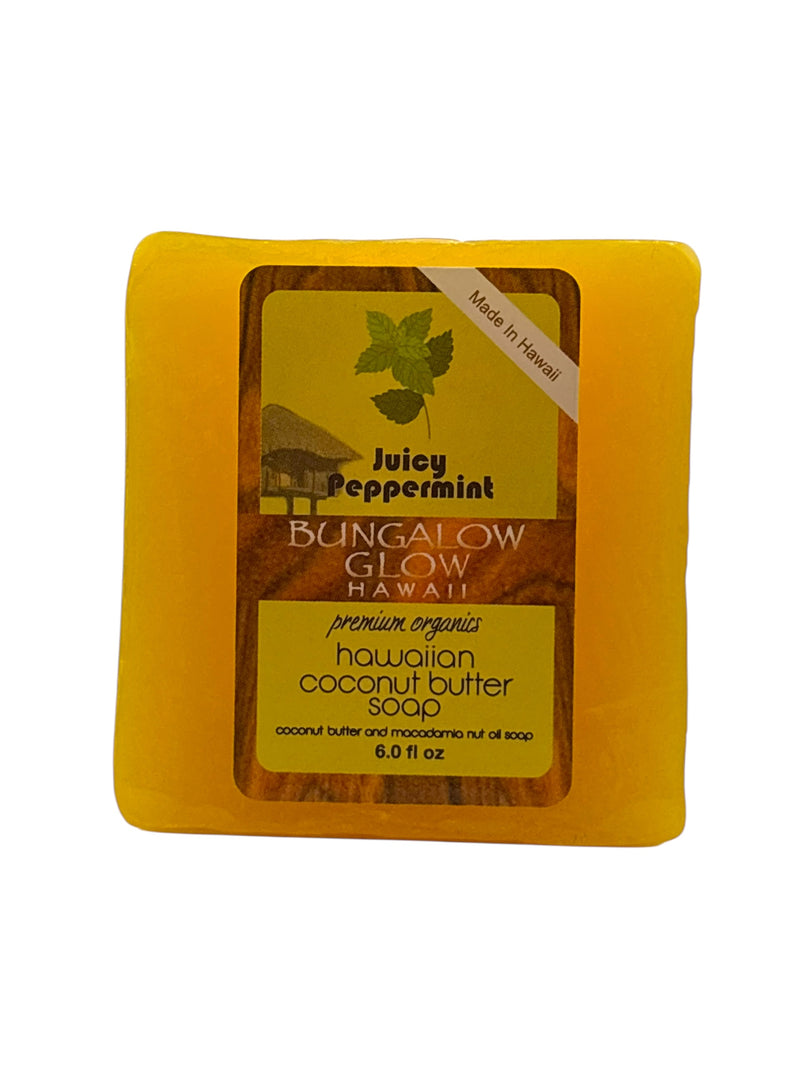 Juicy Peppermint Premium Organics Hawaiian Coconut Butter Soap