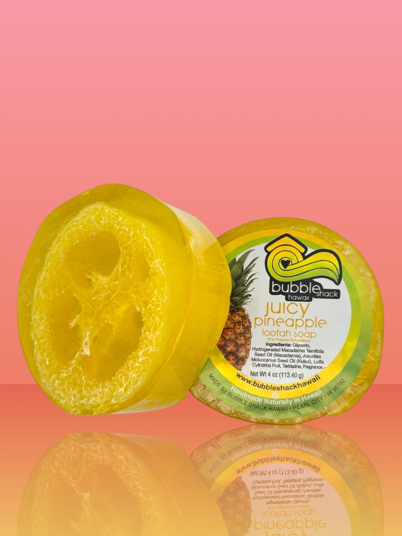 MADE IN HAWAII.Juicy Pineapple Loofah Soap