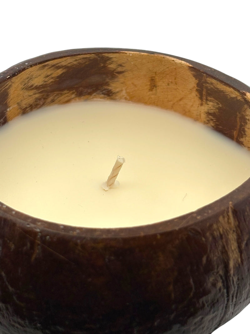 Tuba Rose aka: Tuberose Coconut Shell Soy Candle
