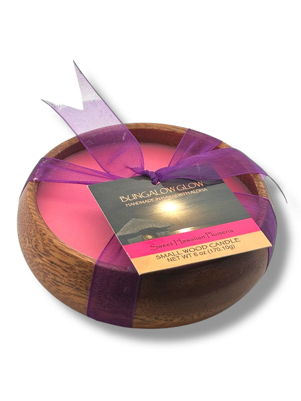 Sweet Hawaiian Plumeria Soy Poi Bowl Candle
