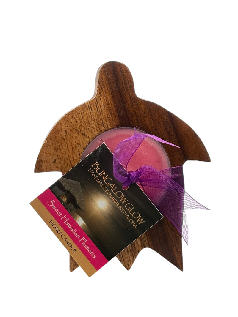 MADE IN HAWAII.Sweet Hawaiian Plumeria Hawaiian Honu Candle