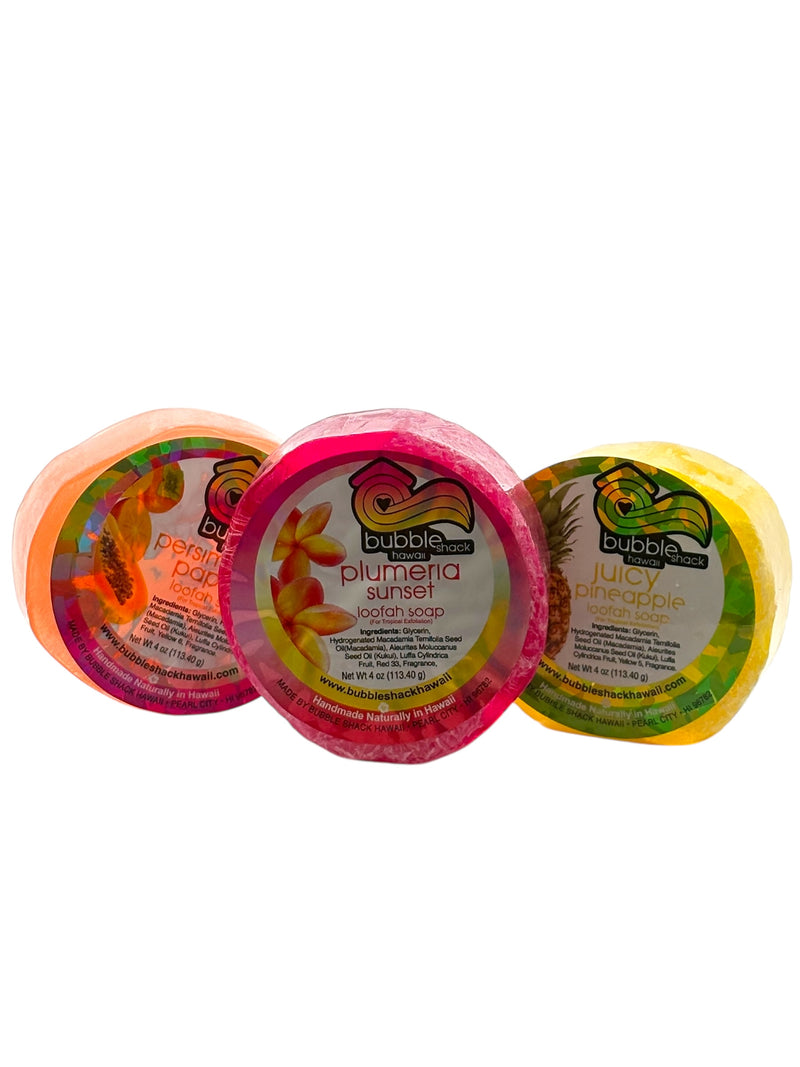 Rainbow Loofah 3 Pack Gift Set