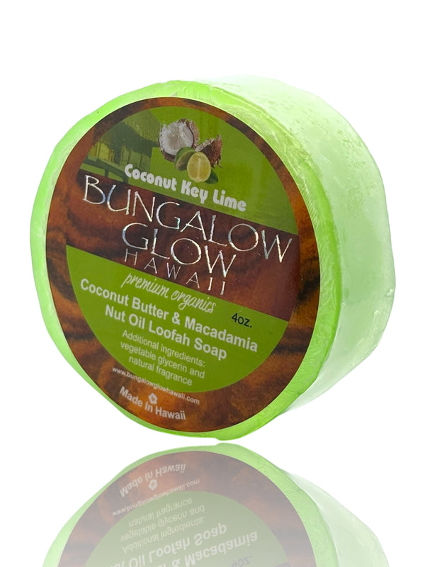 MADE IN HAWAII.Coconut Lime Verbena Loofah Soap