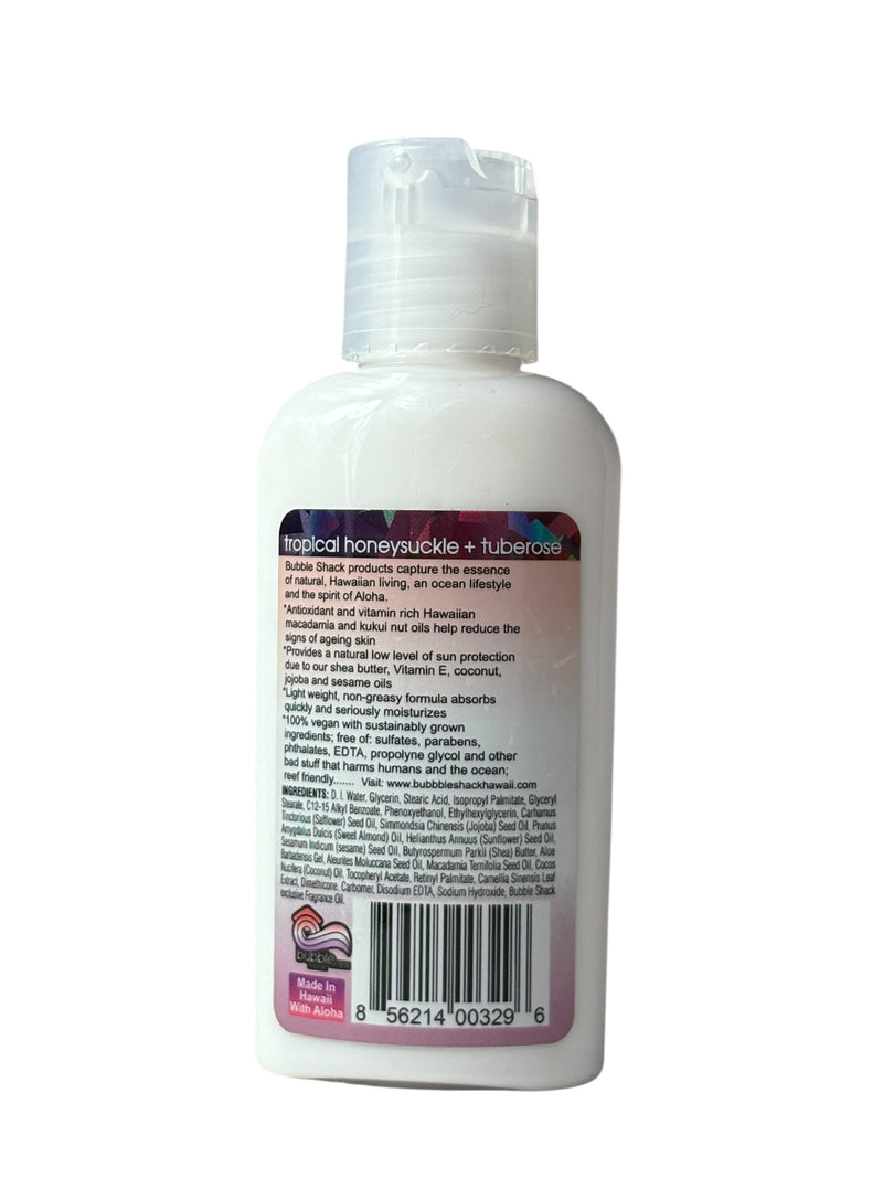 MADE IN HAWAII, Tropical Honeysuckle + Tuberose Kukui + Shea Hawaiian Silky Lotion 2oz.
