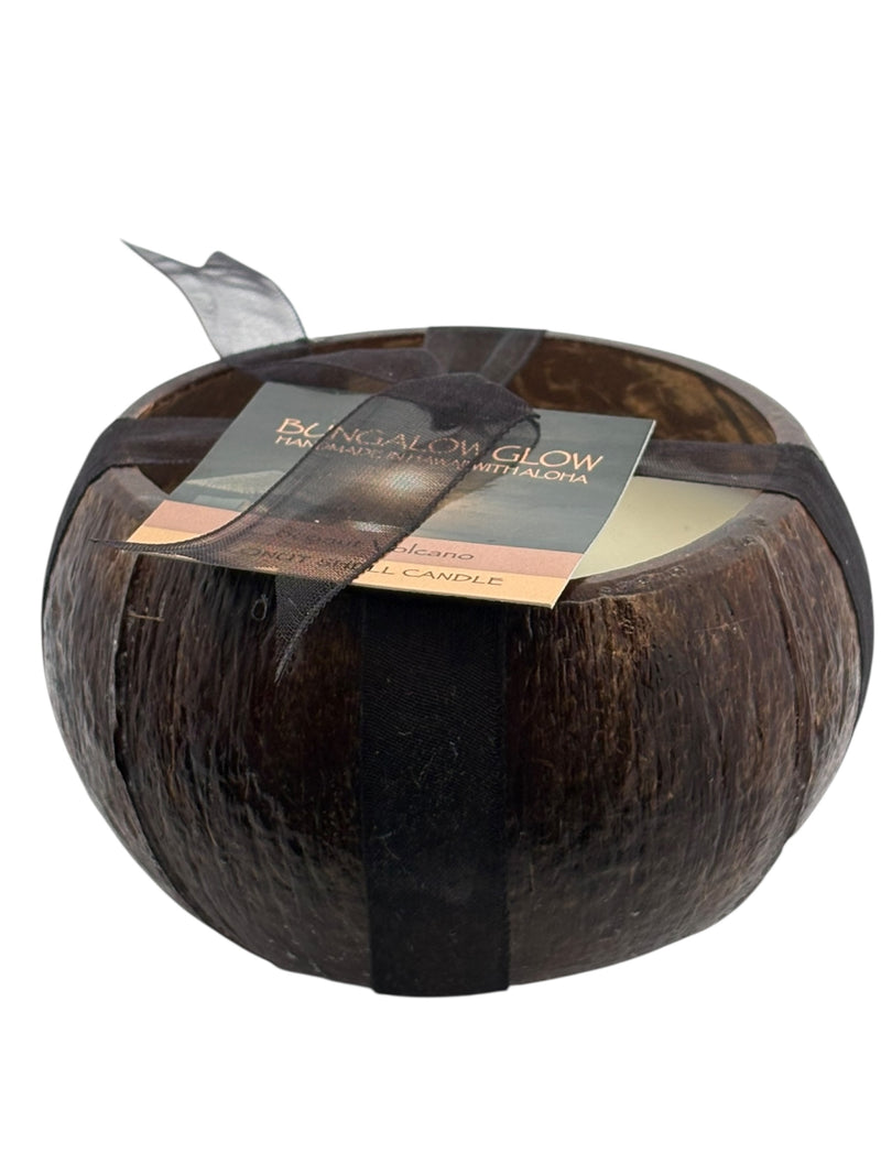Coconut Volcano Coconut Shell Soy Candle, 12oz