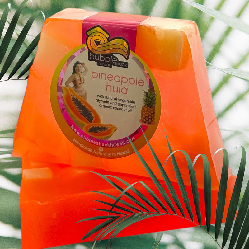 MADE IN HAWAII. Pineapple Hula Chunk Soap