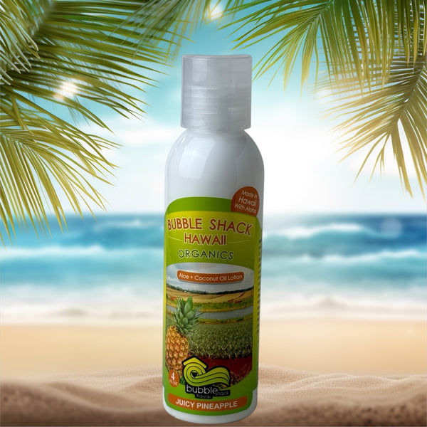 MADE IN HAWAII. Juicy Pineapple Kukui + Shea Hawaiian Silky Lotion 4oz