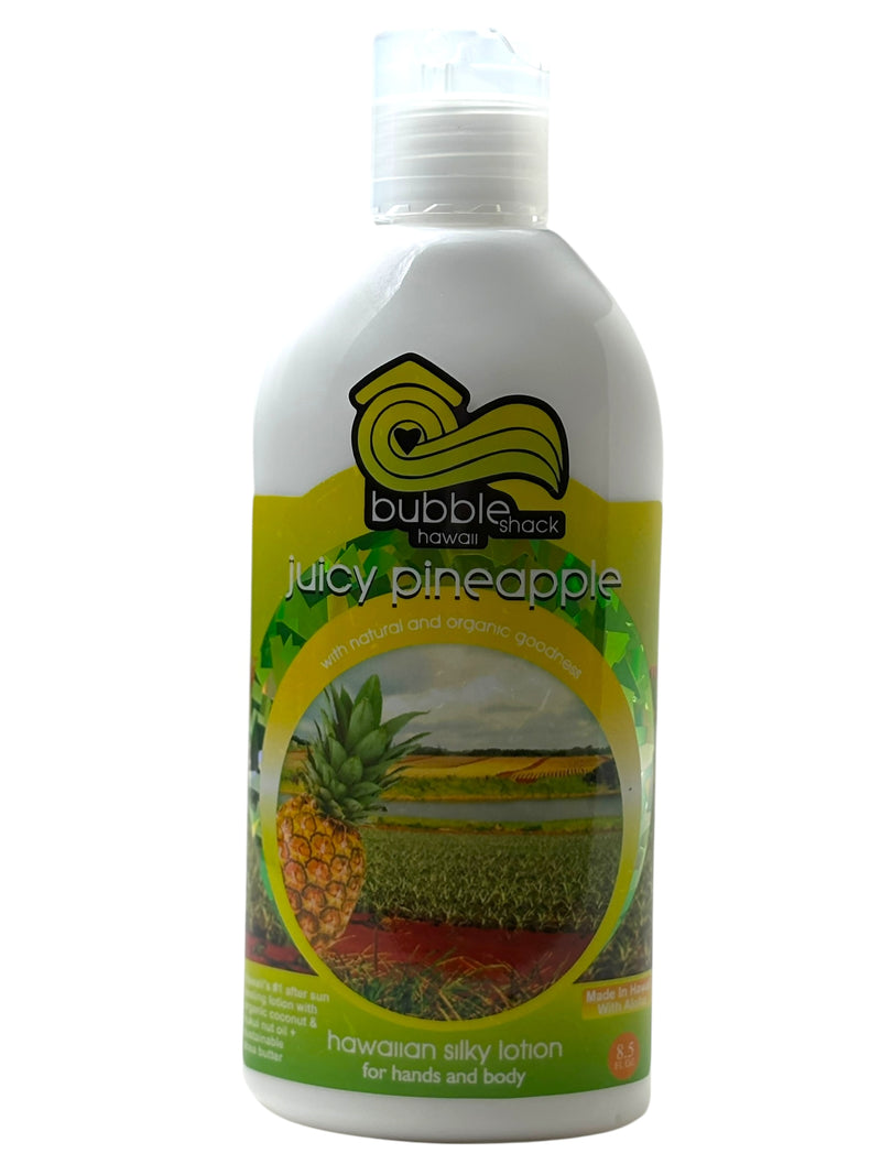 MADE IN HAWAII, Juicy Pineapple Kukui + Shea Hawaiian Silky Lotion 8.5oz.