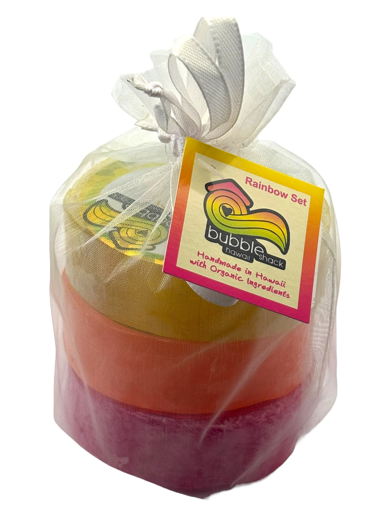 Rainbow Loofah 3 Pack Gift Set