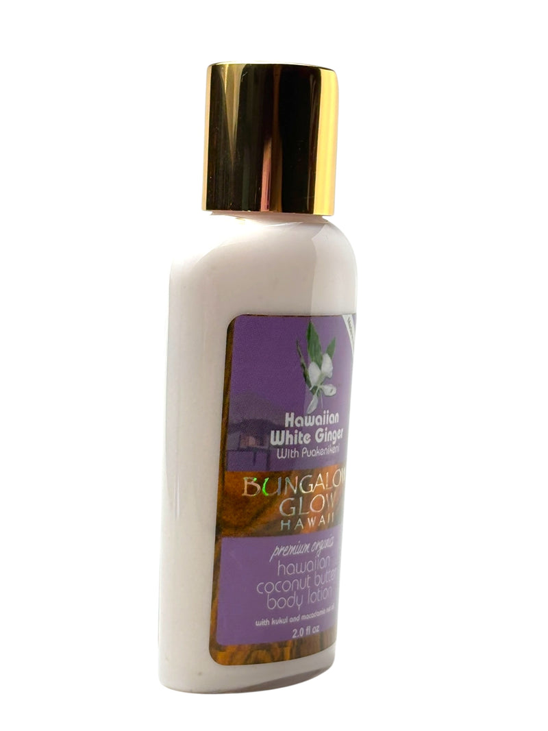 MADE IN HAWAII, Hawaiian White Ginger with Puakenikeni Coconut Butter Body Lotion 2oz.