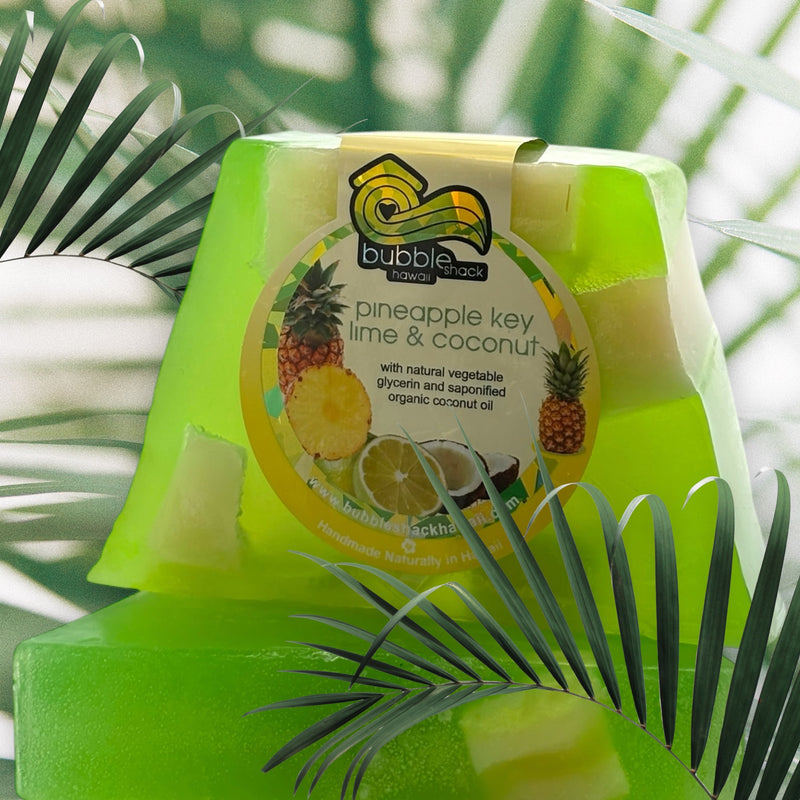 MADE IN HAWAII. Pineapple Key Lime & Coconut Chunk Soap