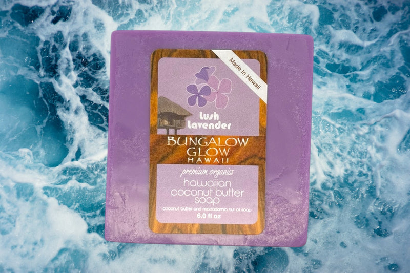 MADE IN HAWAII. Lush Lavender Premium Organics Hawaiian Coconut Butter Soap