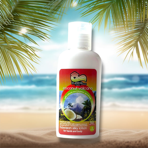 MADE IN HAWAII, Coconut Volcano Kukui + Shea Hawaiian Silky Lotion 2oz.