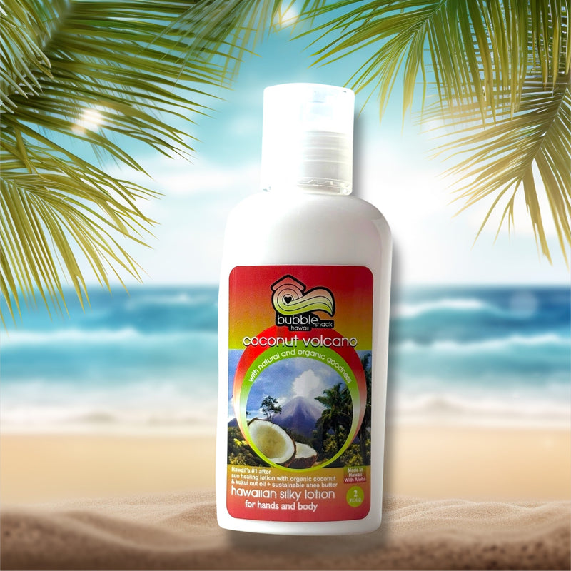 MADE IN HAWAII, Coconut Volcano Kukui + Shea Hawaiian Silky Lotion 2oz.